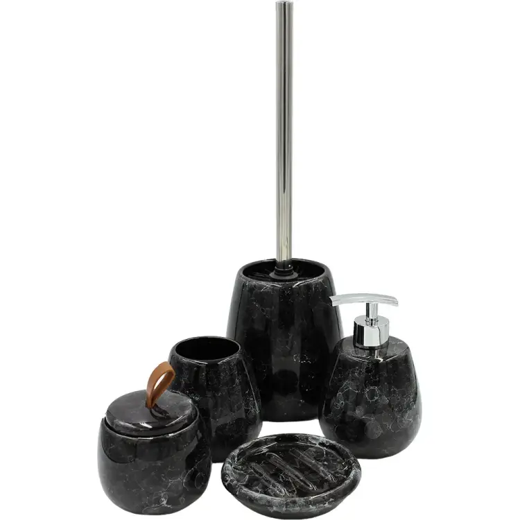 Настольный комплект для ванн Bath Plus Pietra black set5 W-CE2242AA-SET5 Настольный комплект для ванн Bath Plus Pietra black set5 W-CE2242AA-SET5