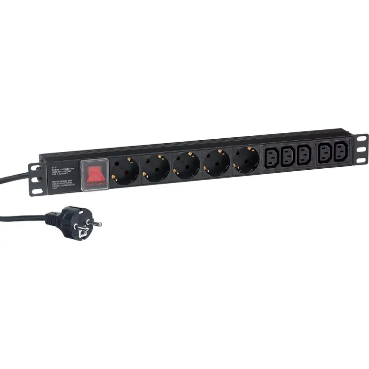 Блок розеток ExeGate ServerPro PDU-19H009 Al-5C135S-EU2.5CU-SW 280867