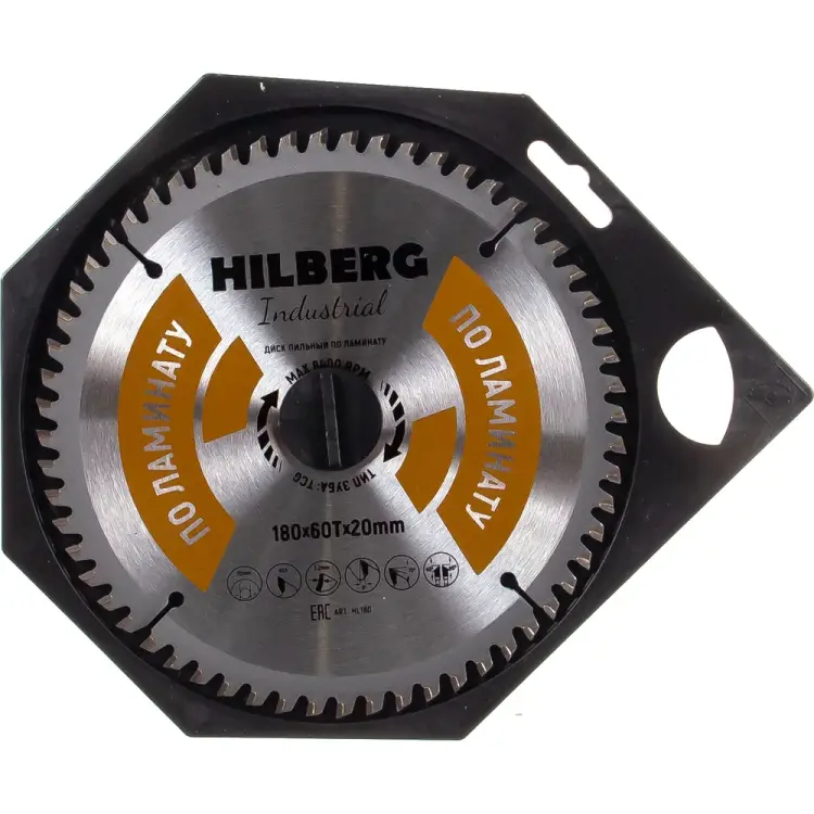 Пильный диск по ламинату Hilberg Hilberg Industrial HL180 Пильный диск по ламинату Hilberg Hilberg Industrial HL180