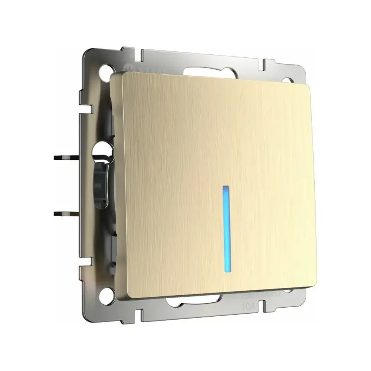 Проходной одноклавишный переключатель WERKEL WL10-SW-1G-2W-LED a035615