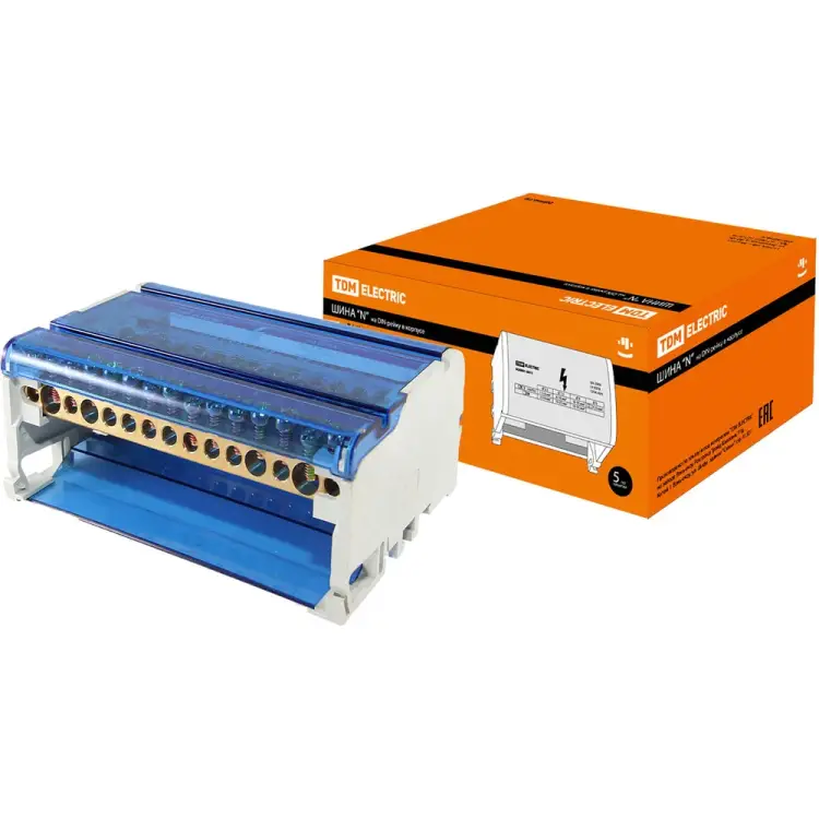 Нулевая шина на DIN-рейку TDM ELECTRIC SQ0801-0010