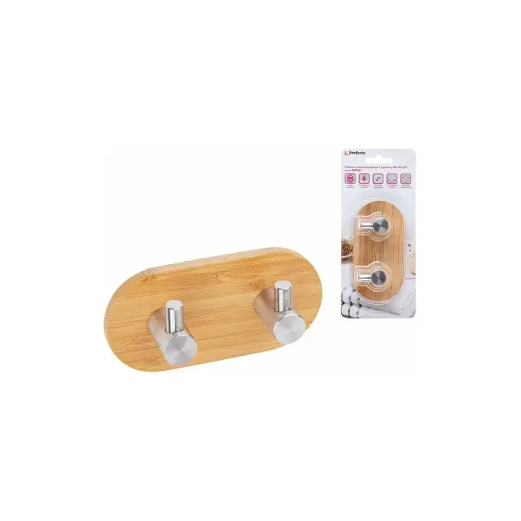 Двойной крючок для ванной PERFECTO LINEA Virgo 35-012001 Двойной крючок для ванной PERFECTO LINEA Virgo 35-012001