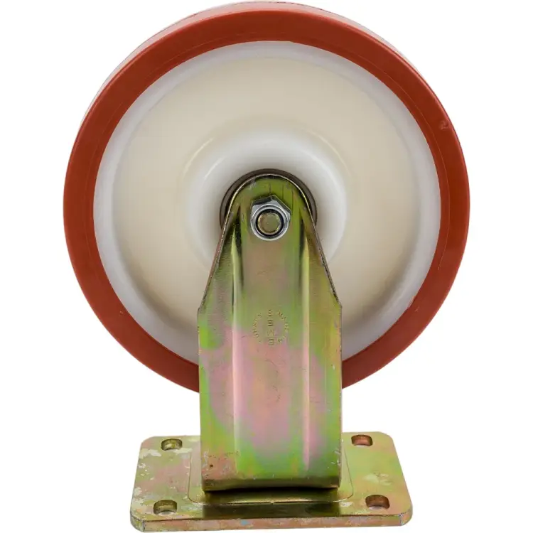 Сверхмощное полиуретановое неповоротное колесо MFK-TORG ED02 ZBP 200