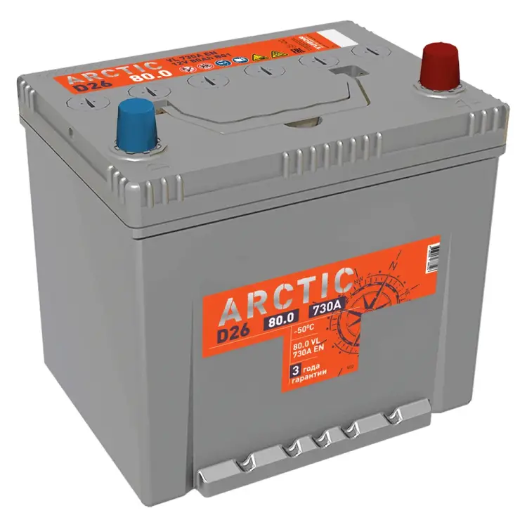 Аккумулятор TITAN ARCTIC ASIA 80.0 VL B01 4607008888126