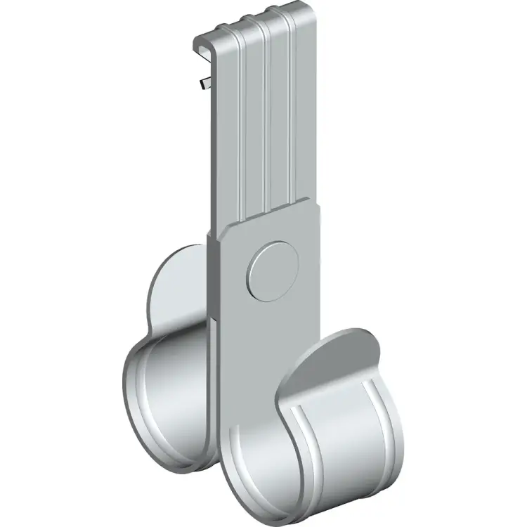 Вертикальный балочный зажим УМС 1-5 мм под трубу, двойной, 25 мм VBZ-1-5-TD25