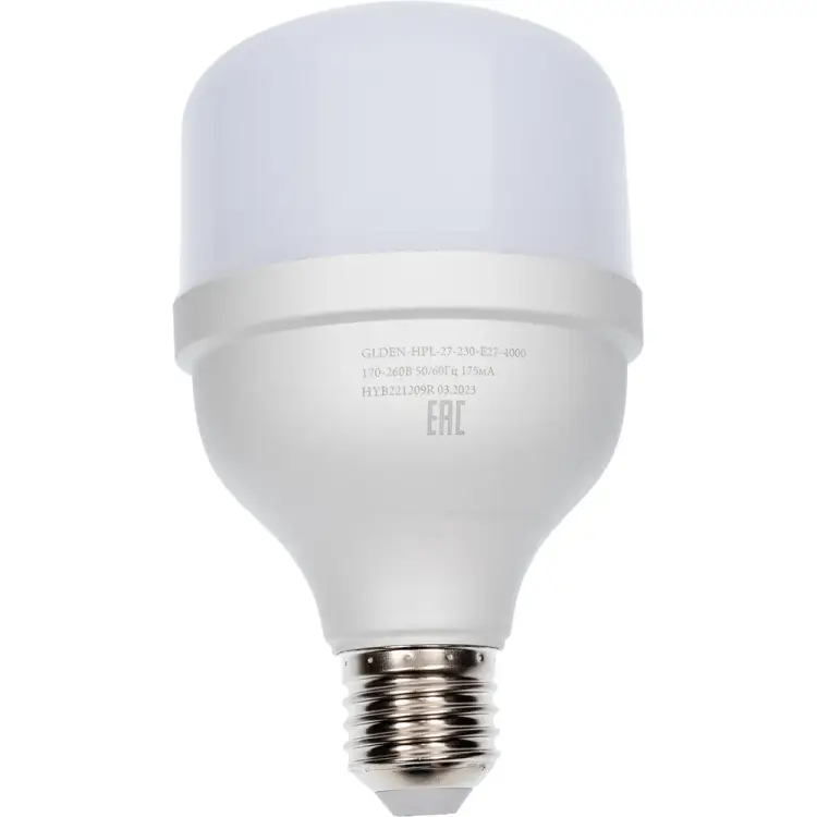 Высокомощная светодиодная лампа General Lighting Systems GLDEN-HPL-27-230-E27-4000 661016 Высокомощная светодиодная лампа General Lighting Systems GLDEN-HPL-27-230-E27-4000 661016