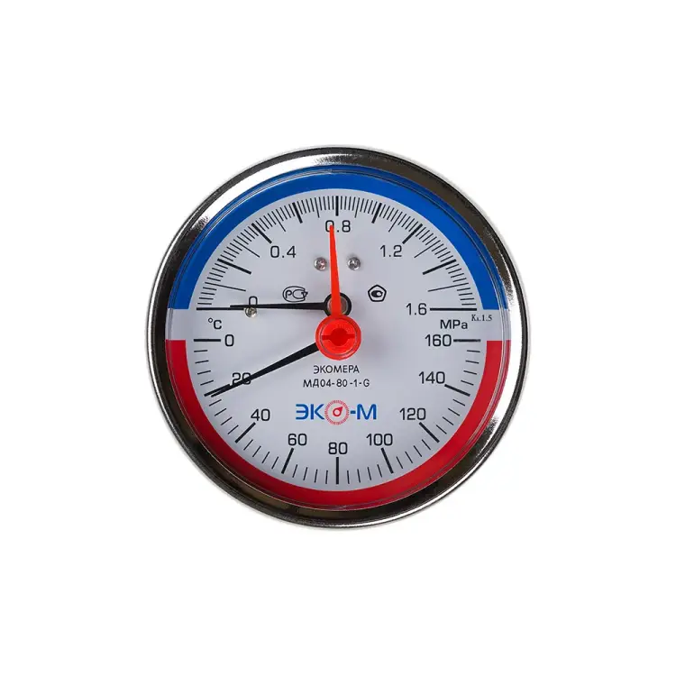 Термоманометр ЭКО-М Экомера МД04-80-G-1,6МПа-160-L-40-ОИ