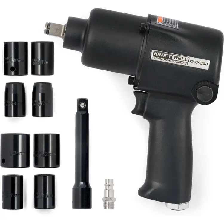 Пневматический ударный гайковерт KraftWell KRW750IW-T Пневматический ударный гайковерт KraftWell KRW750IW-T