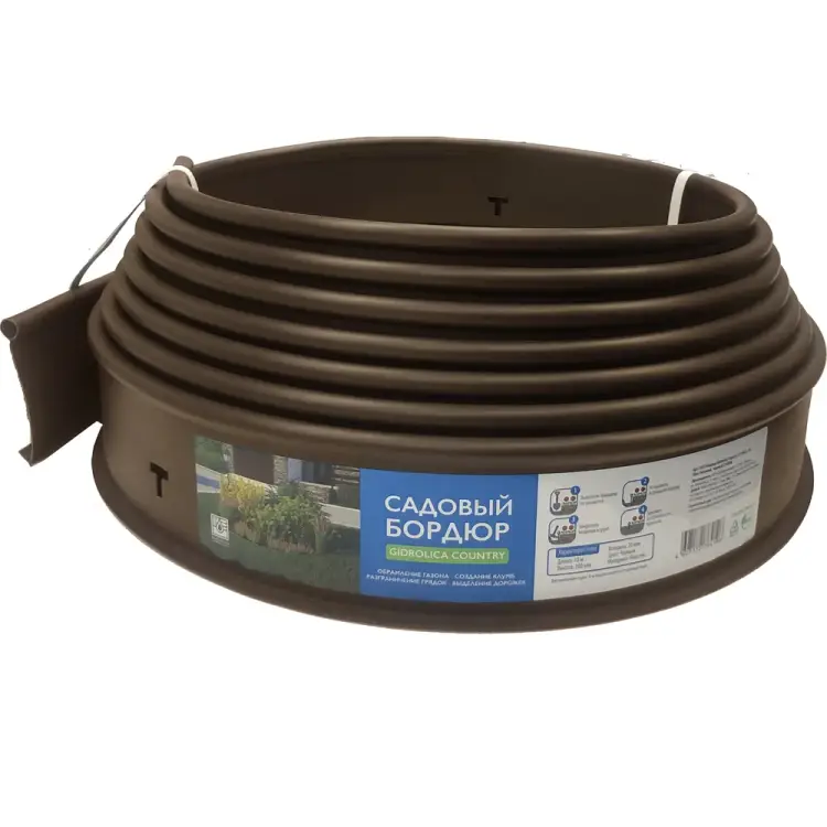 Пластиковый бордюр Gidrolica Country 7302