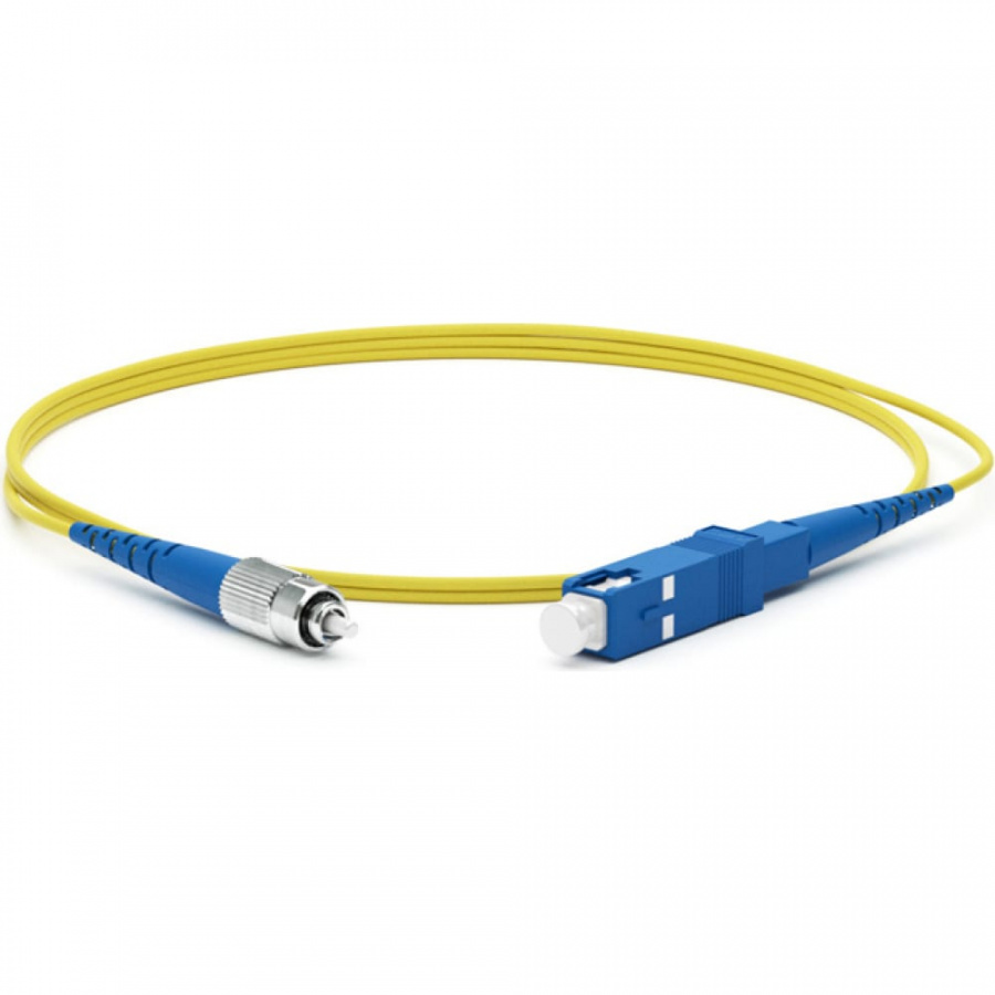 Волоконно-оптический патч-корд Hyperline FC-S2-9-FC/UR-SC/UR-H-2M-LSZH-YL