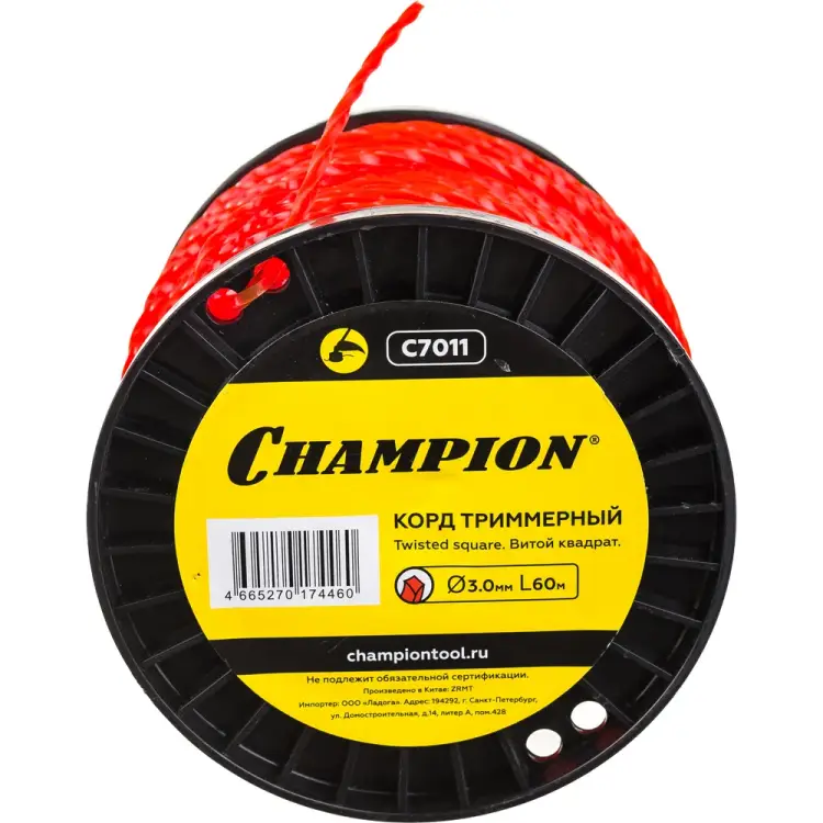 Триммерный корд Champion Twisted Square C7011