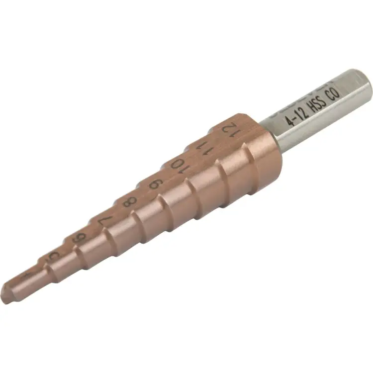 Сверло ступенчатое с прямой канавкой Debever Machining Solutions 4-12 мм, 9 ступеней, HSS-Co DB-CT4129