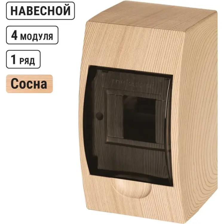 Бокс TDM ELECTRIC ЩРН-П-4 Эко сосна SQ0901-0012