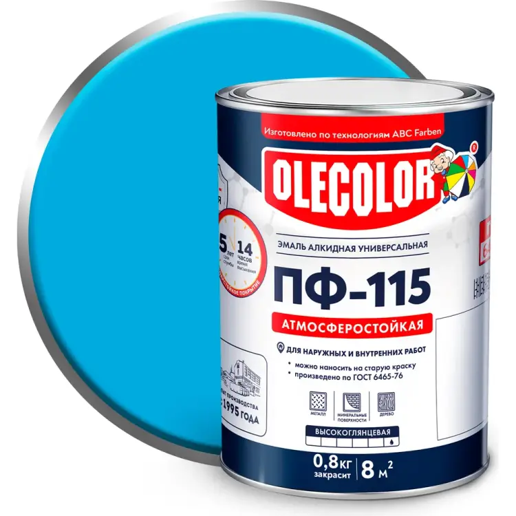 Эмаль Olecolor ПФ-115 4300000221 Эмаль Olecolor ПФ-115 4300000221