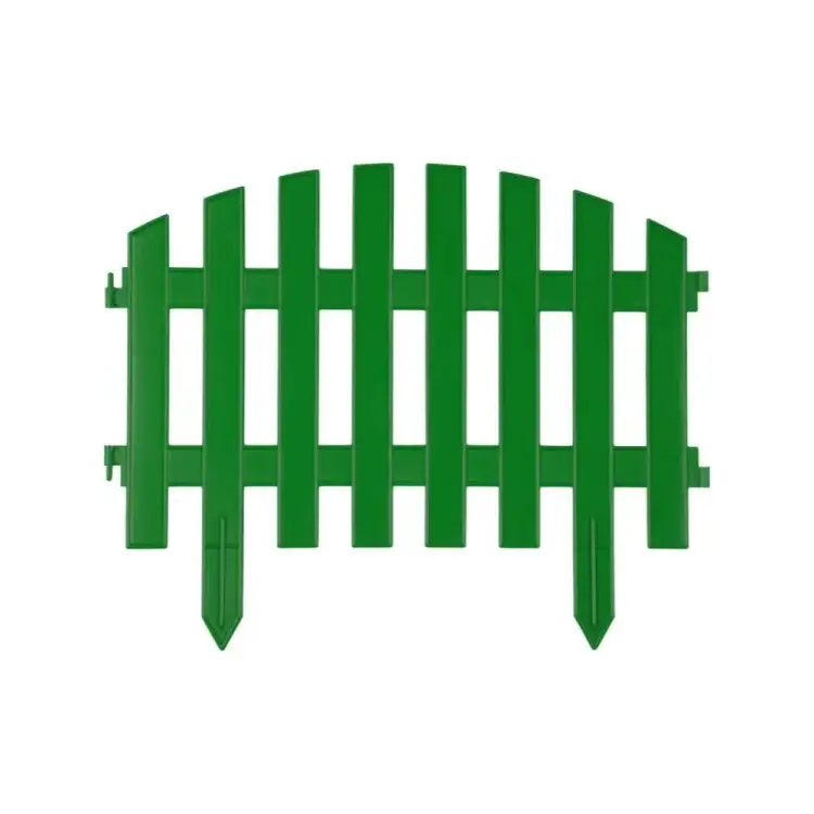 Садовое ограждение ПОЛИМЕРСАД Забор декоративный №2 ПС-ЗД2-зел
