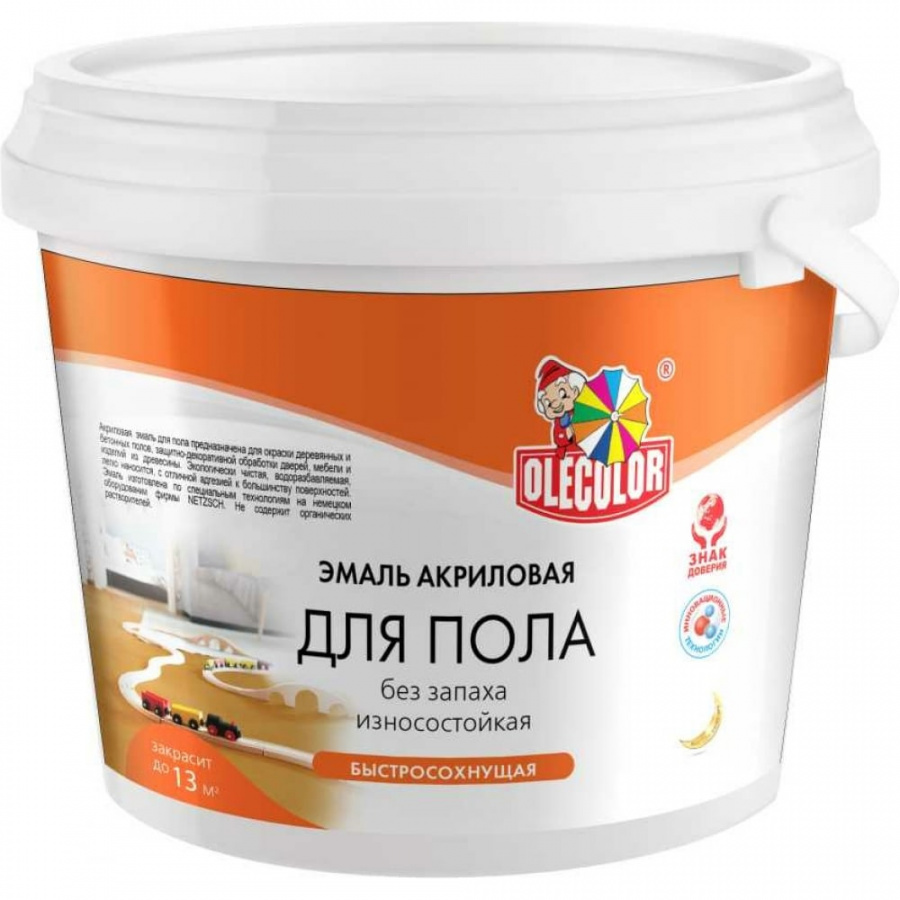 Акриловая эмаль для полов Olecolor 4300008757