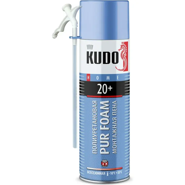 Всесезонная полиуретановая монтажная пена KUDO HOME 20+ KUPH06U20+ Всесезонная полиуретановая монтажная пена KUDO HOME 20+ KUPH06U20+