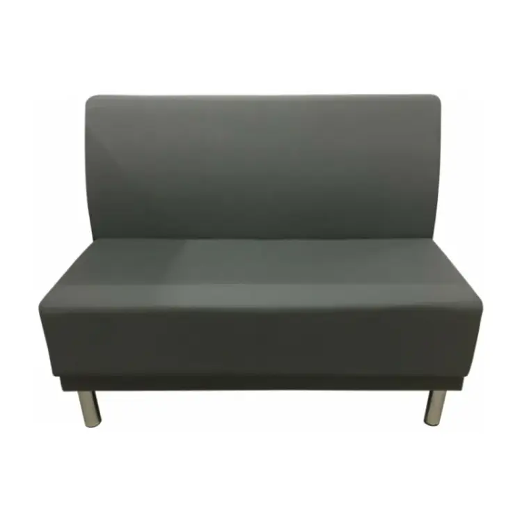 Двухместная секция дивана Мягкий Офис серая ХЛ601СР