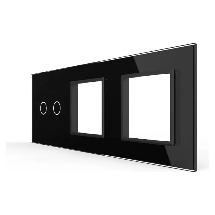 Панель для сенсорного выключателя и двух розеток LIVOLO BB-C7-C2/SR/SR-12