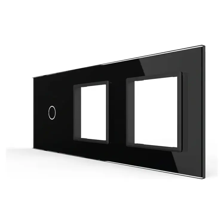 Панель для сенсорного выключателя и двух розеток LIVOLO BB-C7-C1/SR/SR-12