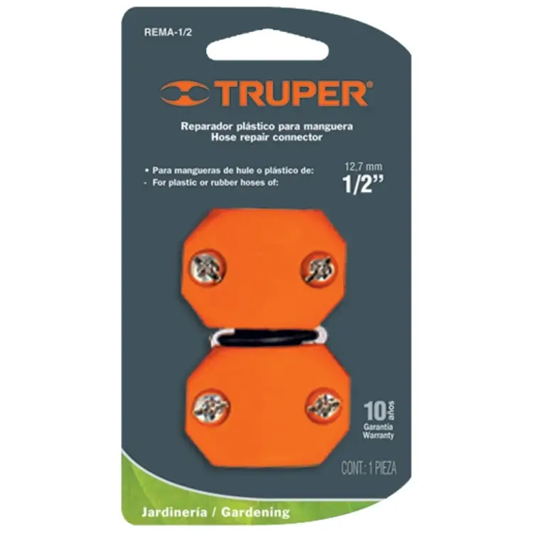 Пластиковый коннектор для шланга Truper REMA-1/2 12714 Пластиковый коннектор для шланга Truper REMA-1/2 12714
