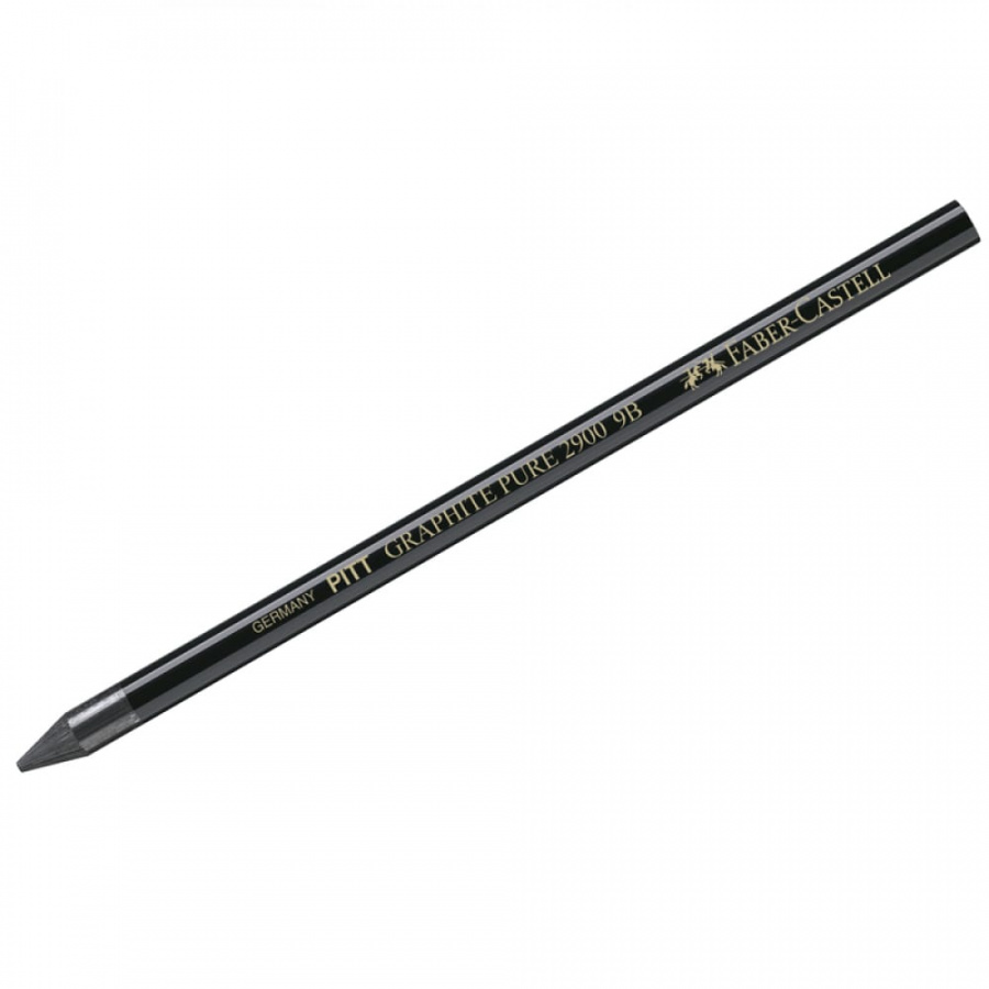 Заточенный чернографитный карандаш Faber-Castell Pitt Graphite Pure