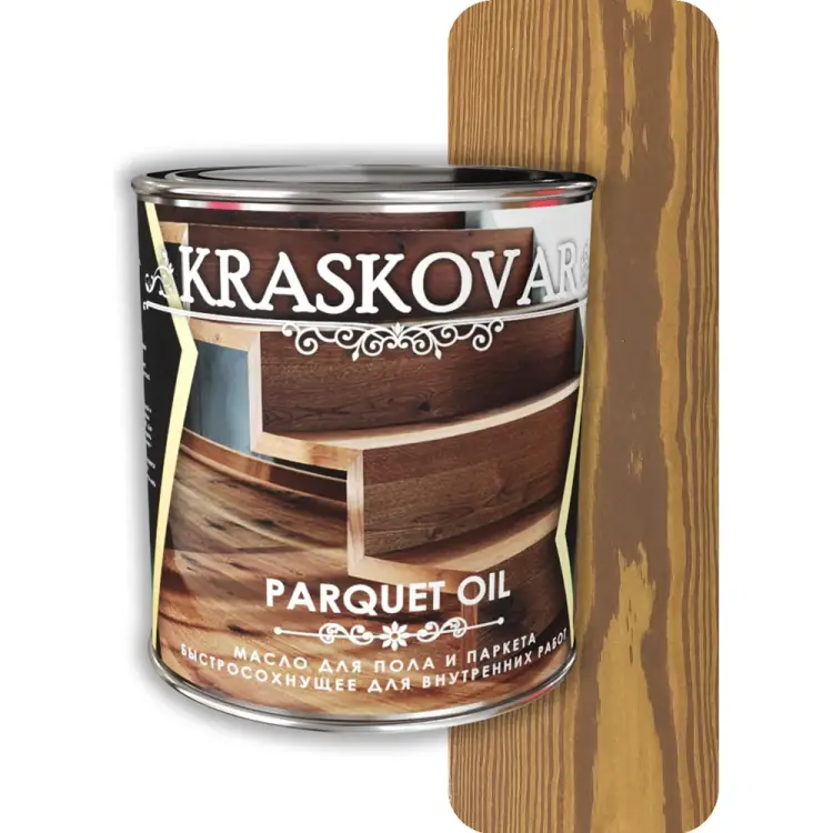 Масло для пола и паркета Kraskovar Parquet oil 1755