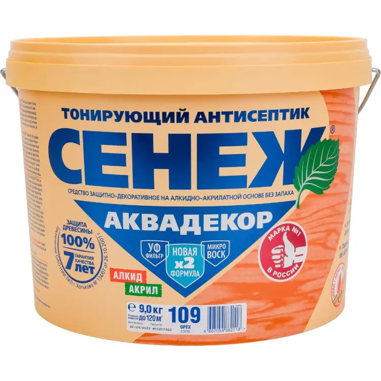 Антисептик для дерева СЕНЕЖ АКВАДЕКОР 11059 Антисептик для дерева СЕНЕЖ АКВАДЕКОР 11059