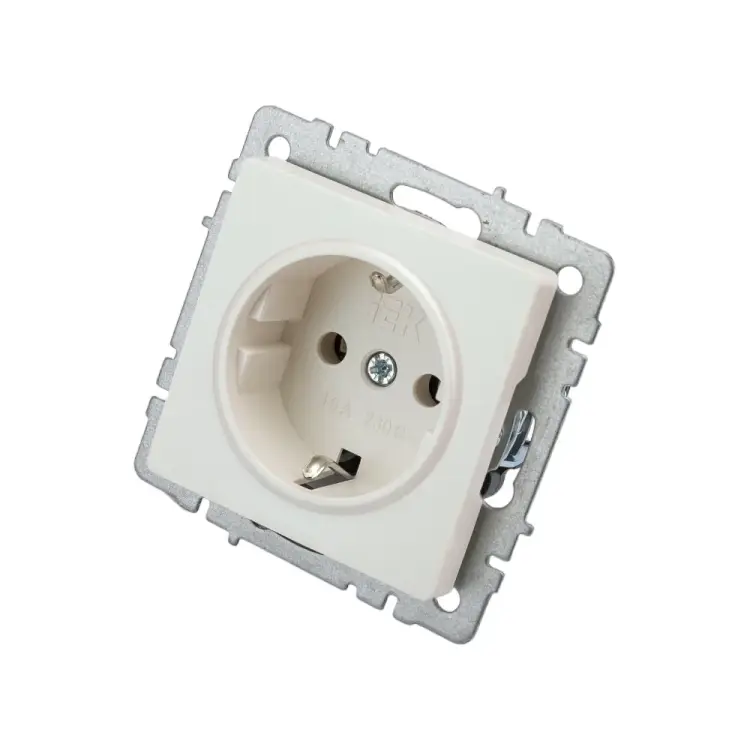 Одноместная розетка IEK Brite рс11-1-0-брж BR-R11-16-K36