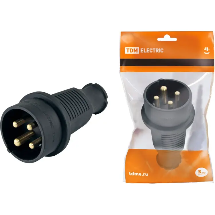 Прямая вилка TDM ELECTRIC SQ0612-0006 Прямая вилка TDM ELECTRIC SQ0612-0006