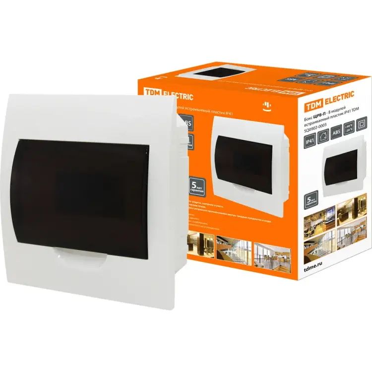 Бокс TDM ELECTRIC ЩРВ-П-8 SQ0902-0003