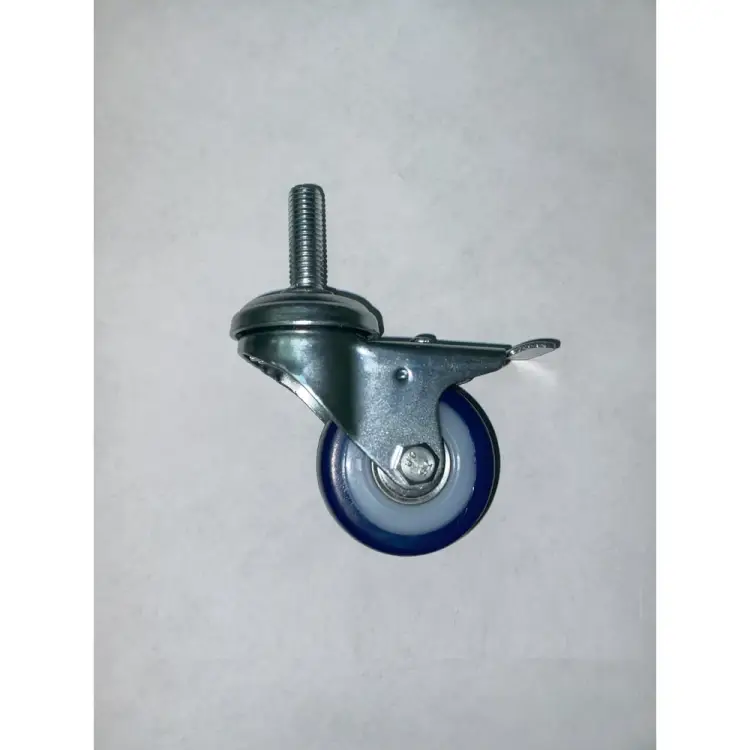 Мебельное колесо TOR SCtvb 25 синее 50 мм болт, тормоз, поливинилхлорид, полипропиленовый обод, подшипник 1027145 Мебельное колесо TOR SCtvb 25 синее 50 мм болт, тормоз, поливинилхлорид, полипропиленовый обод, подшипник 1027145