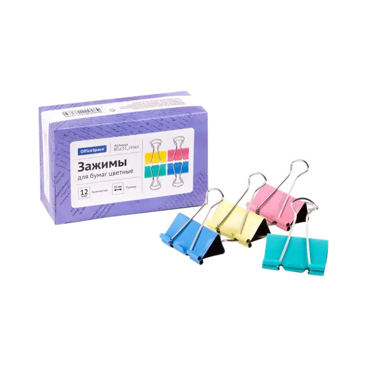 Зажимы для бумаг OfficeSpace BCLC51_19363