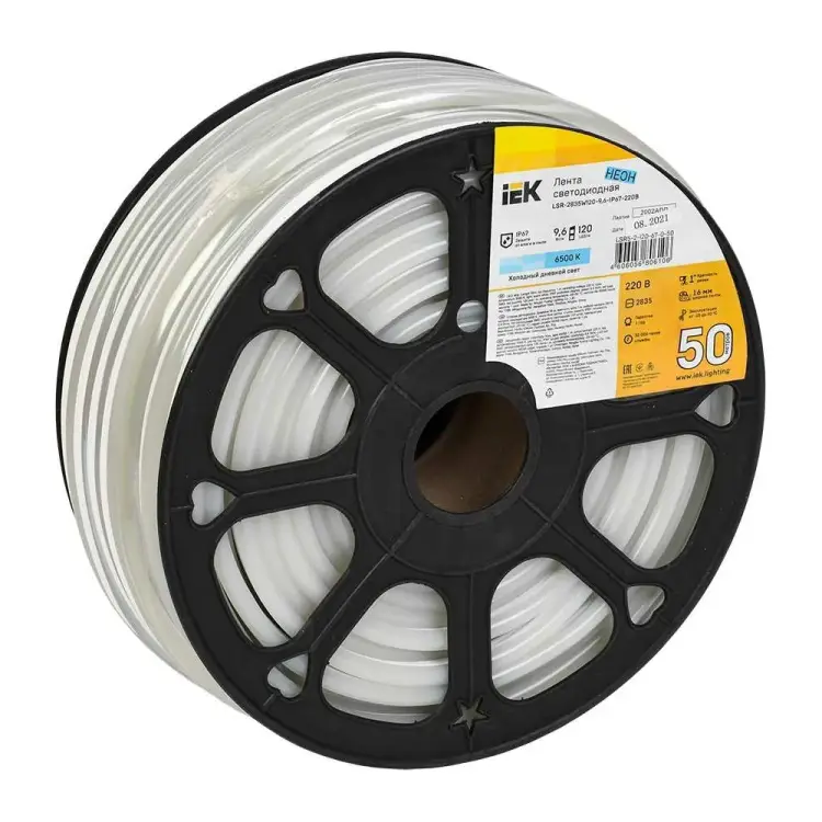 Лента IEK LSR-2835W120-9,6-IP67-220В LSR5-2-120-67-0-50