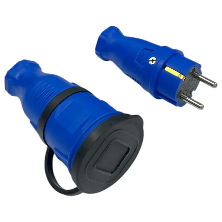 Комплект nvo NVO каучуковая кабельная розетка с заземлением и крышкой 16А IP44 + вилка цвет синий 4601 4602 NVO-KI-COMBI-R-V-16-44-BLUE Комплект nvo NVO каучуковая кабельная розетка с заземлением и крышкой 16А IP44 + вилка цвет синий 4601 4602 NVO-KI-COMBI-R-V-16-44-BLUE