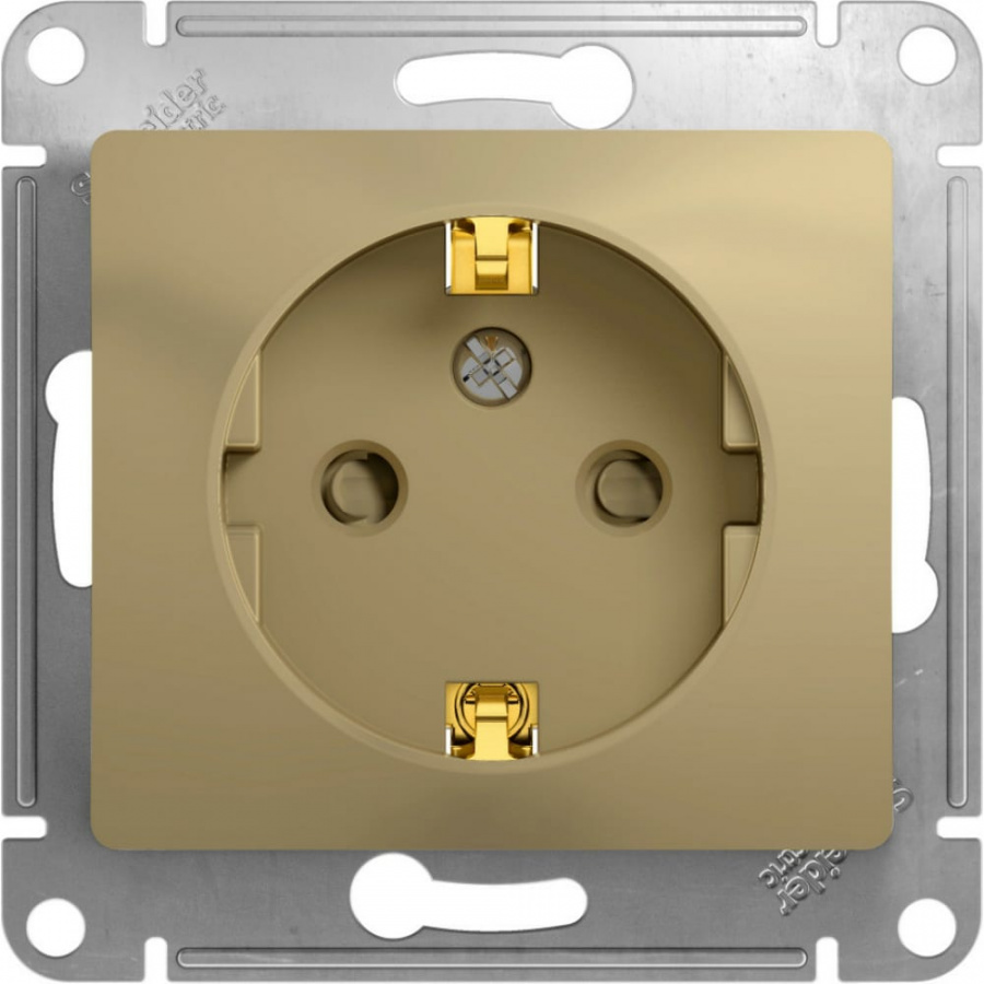 Одноместный механизм розетки Schneider Electric GLOSSA