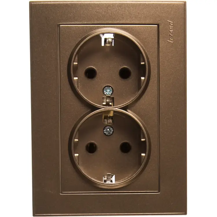 Двойная розетка Lezard RAIN 703-3131-127