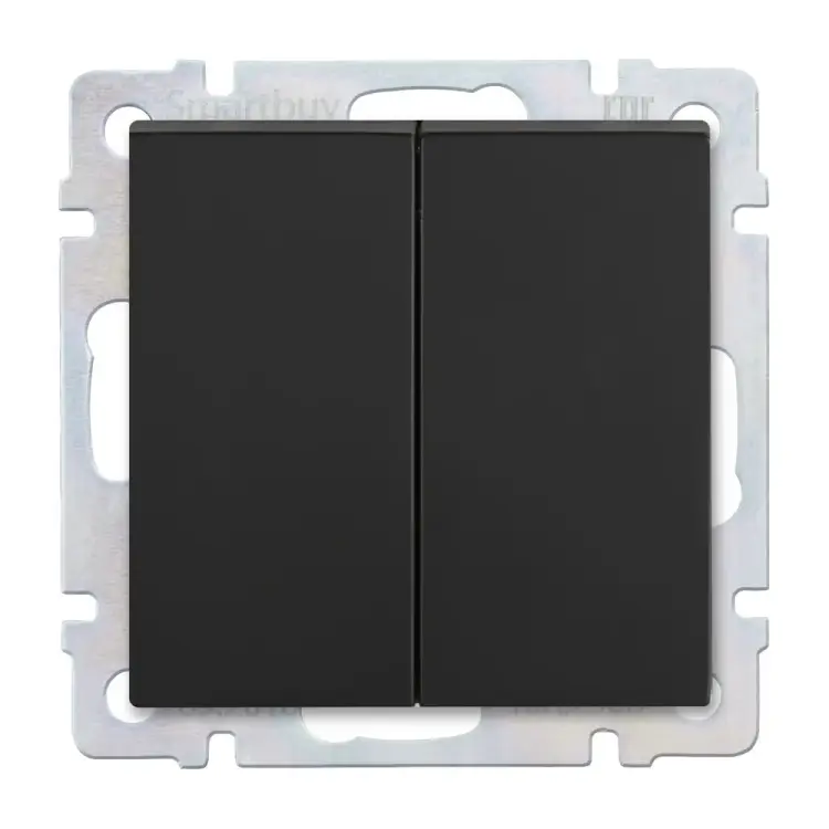 Двухклавишный выключатель Smartbuy Нептун SBE-05b-10-SW2-0