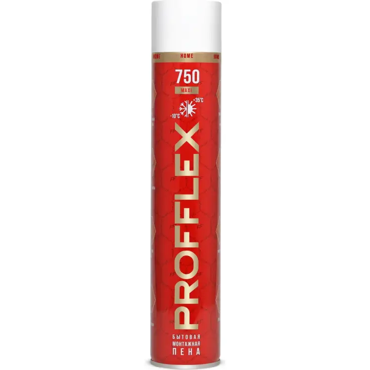 Бытовая монтажная пена PROFFLEX 750 MAXI 70237 Бытовая монтажная пена PROFFLEX 750 MAXI 70237