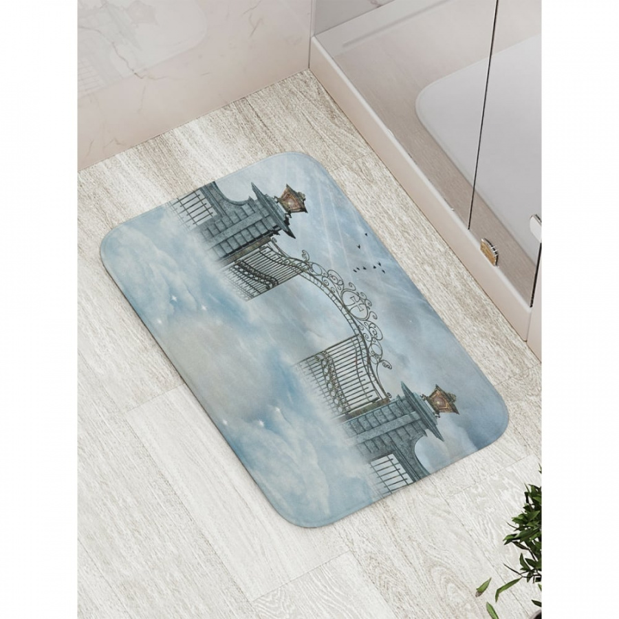 Противоскользящий коврик для ванной, сауны, бассейна JOYARTY Облачный забор