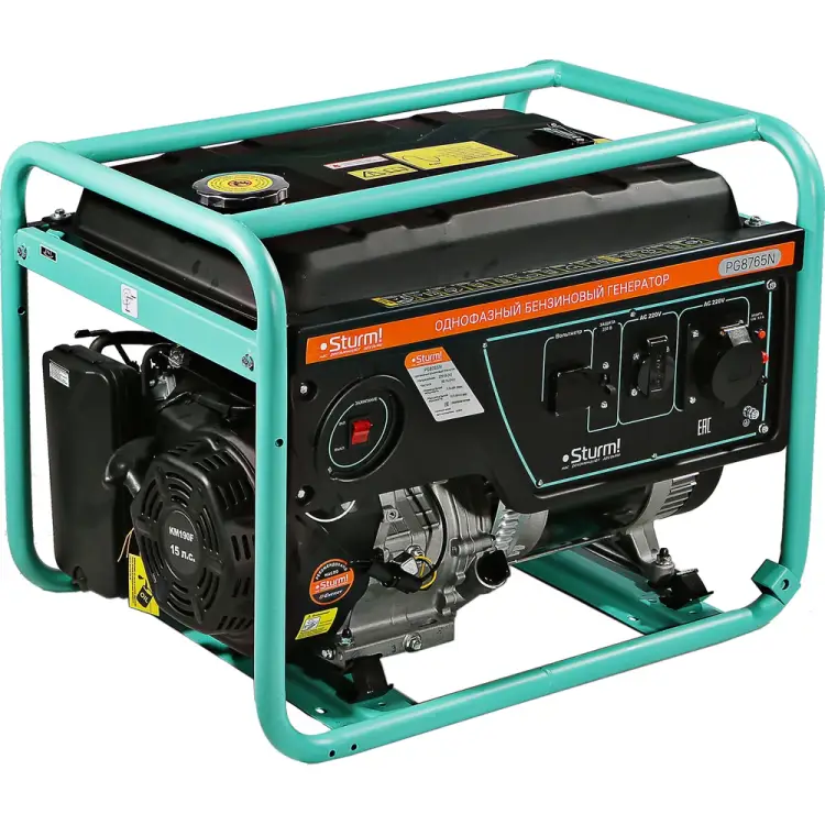Бензогенератор Sturm 6500 ВА PG8765N