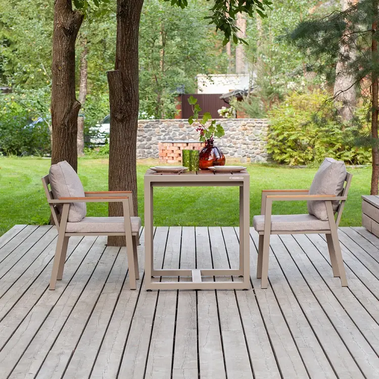 Обеденный набор садовой мебели GreenWeen SANTORINI GW-AL-SANT-DINNER-P-S2 Обеденный набор садовой мебели GreenWeen SANTORINI GW-AL-SANT-DINNER-P-S2