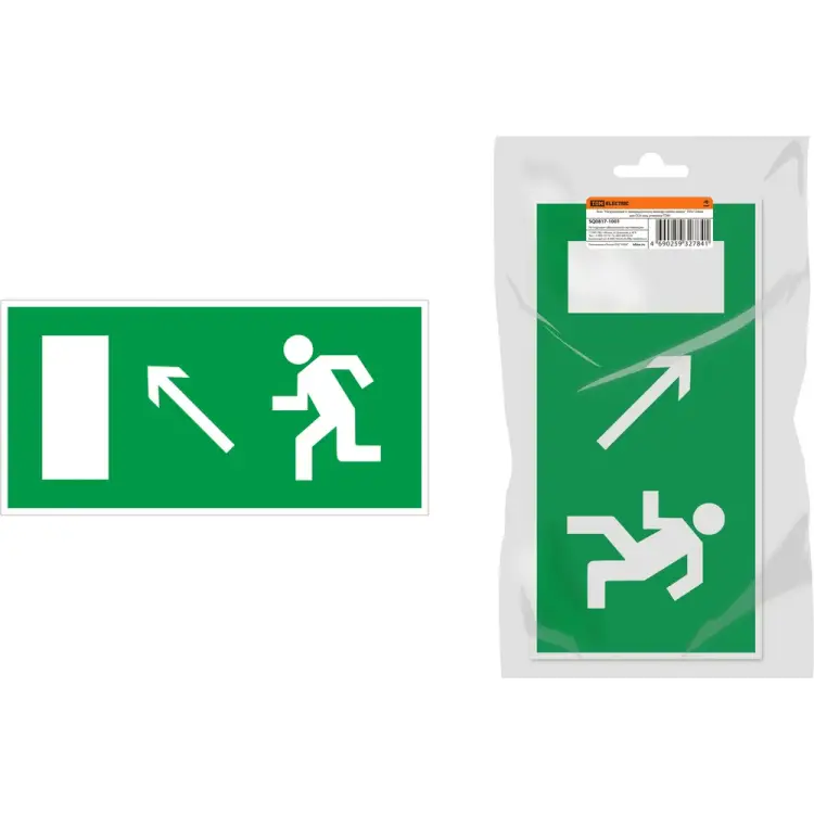 Знак для ССА TDM ELECTRIC Направление к эвакуационному выходу налево вверх SQ0817-1001