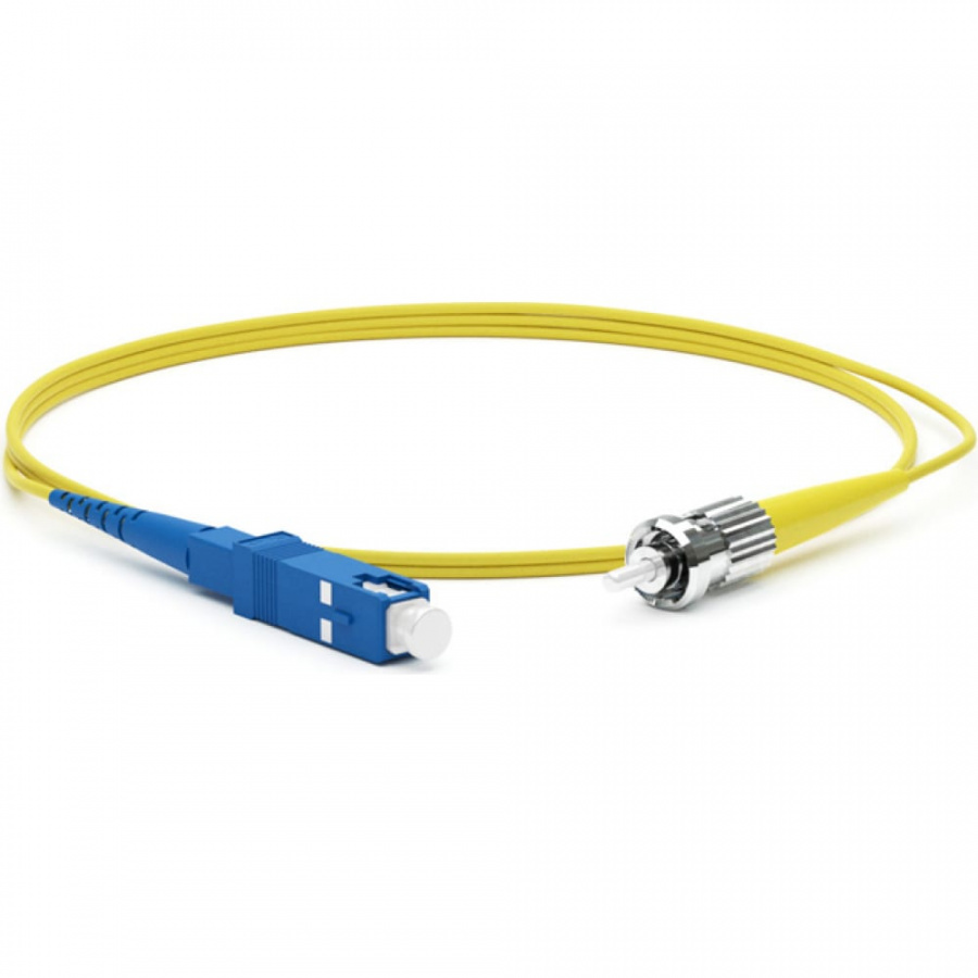 Волоконно-оптический патч-корд Hyperline FC-S2-9-SC/UR-ST/UR-H-5M-LSZH-YL