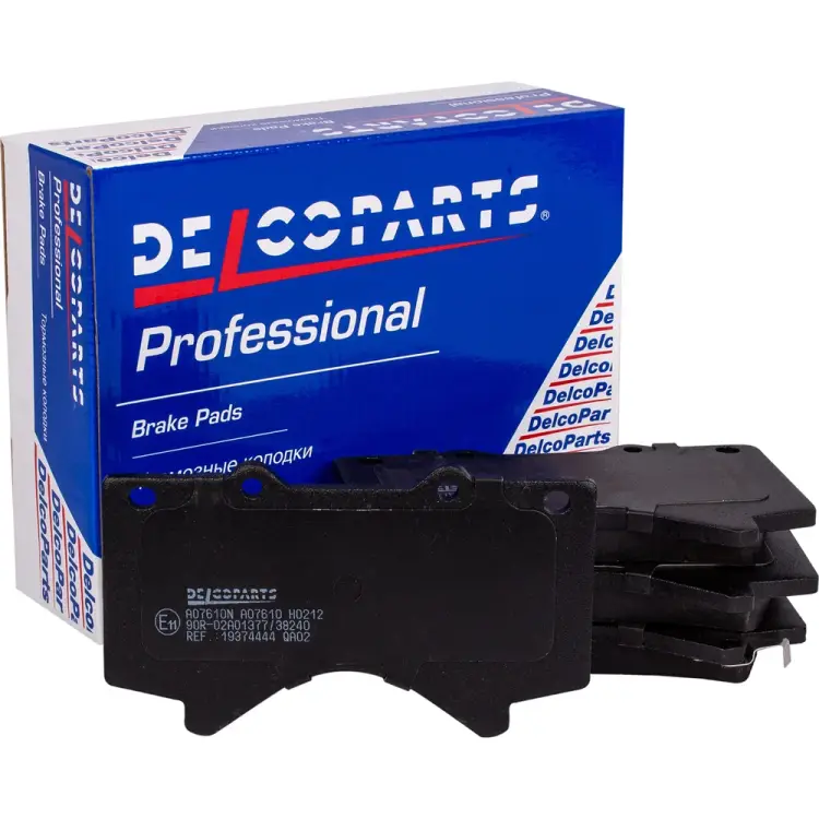 Передние колодки тормозные Delcoparts 19374444 Передние колодки тормозные Delcoparts 19374444