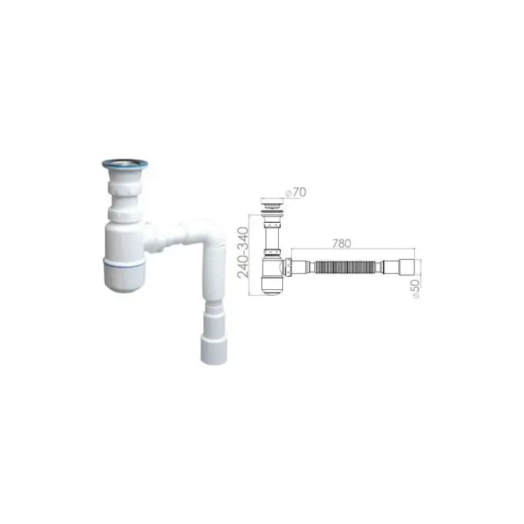 Сифон для умывальника AV Engineering AVE129752