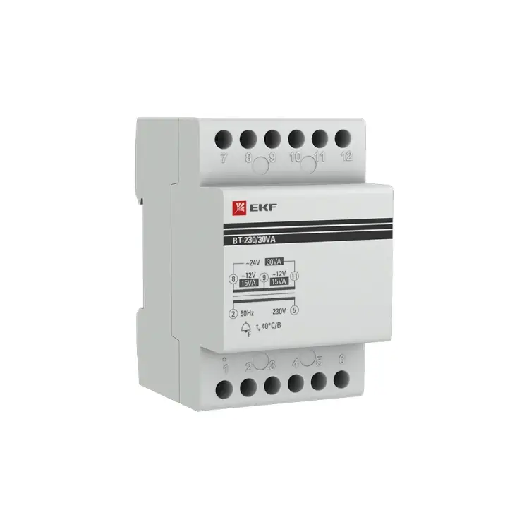 Звонковый модульный трансформатор EKF BT-230В/12-12В PROxima bt-230/30va
