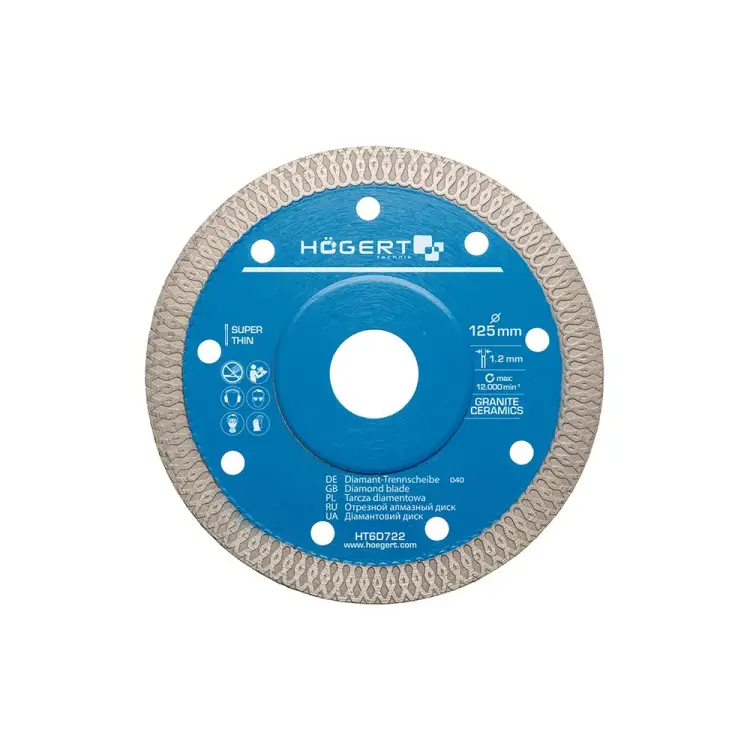 Отрезной диск для плитки HOEGERT TECHNIK HT6D722 Отрезной диск для плитки HOEGERT TECHNIK HT6D722