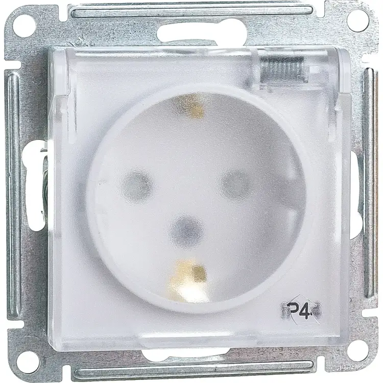 Одноместная розетка Systeme Electric СП ATLAS DESIGN AQUA ATN440146