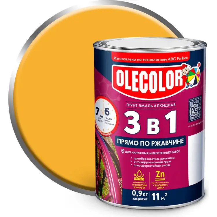 Грунт-эмаль по ржавчине Olecolor 4300005931 Грунт-эмаль по ржавчине Olecolor 4300005931